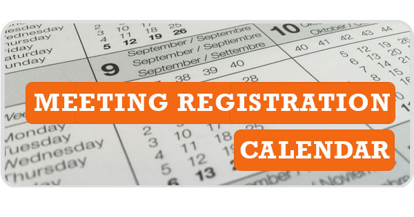 meeting registration calendar