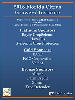 2018 Florida Citrus Growers' Institute Sponsors